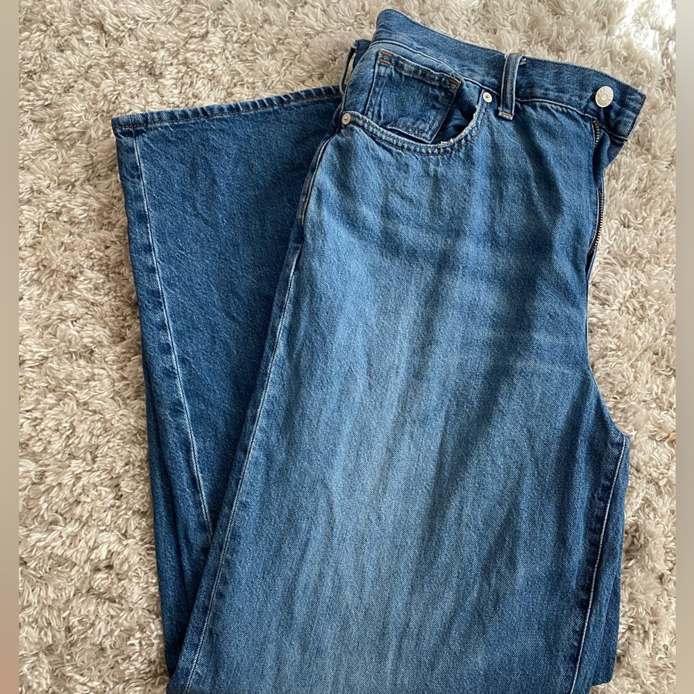 EUC Madewell Super Wide Leg Jeans 31